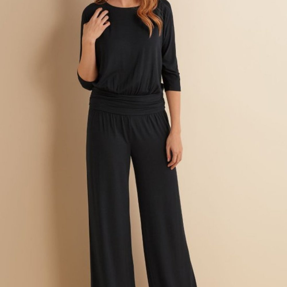 Soft Surroundings Toujours Jumpsuit Gray Size S